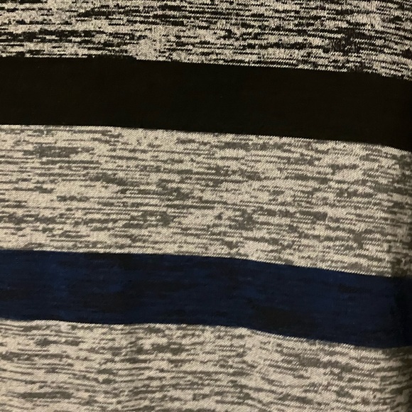 Christopher and Banks long-sleeved black and royal blue striped tee.  Size large - Picture 4 of 4